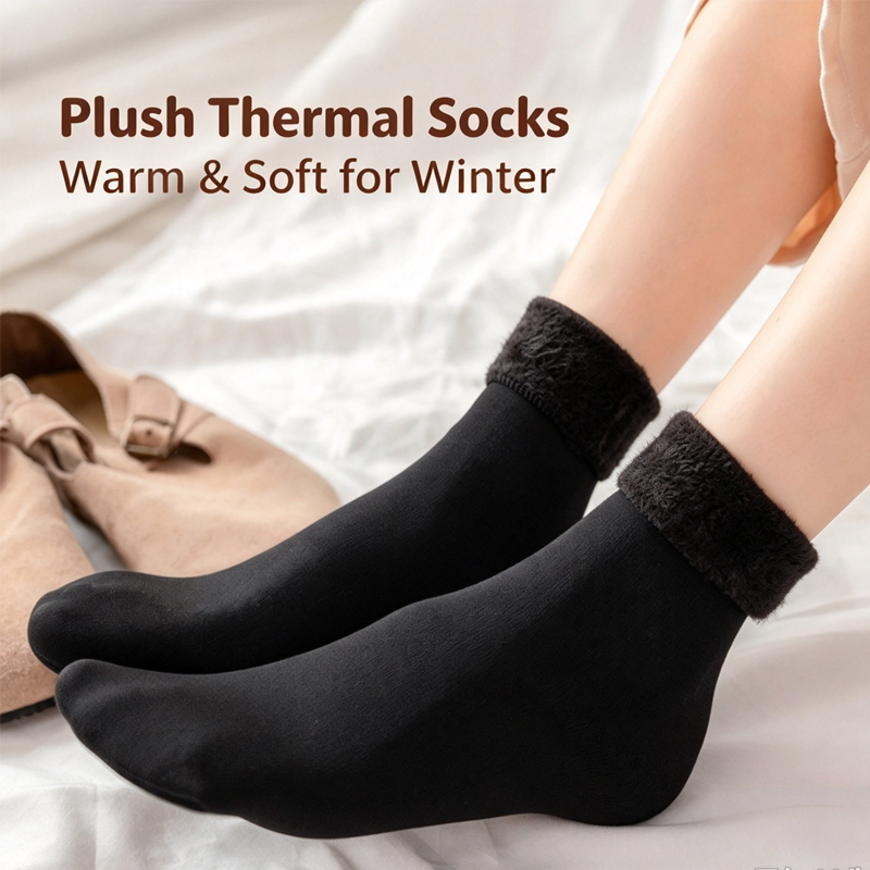 Thermal Sock Winter - 1/2/5/10 Pasang Kaus Kaki Pendek Tebal