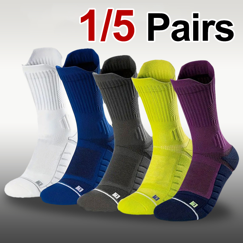 Athletic Sock Cushion - 1/5 Pasang Kaus Kaki Olahraga Basket