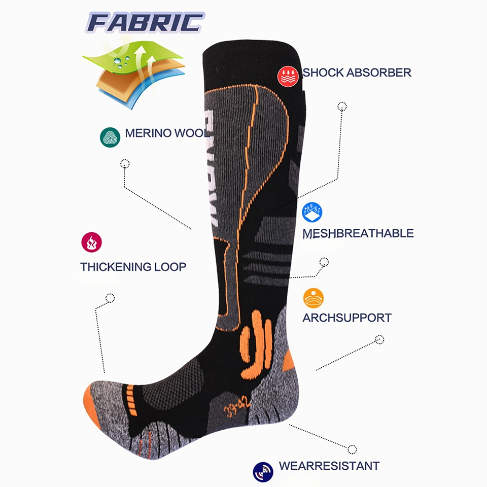 Kaus Kaki Ski Panjang Sepaha d - Thermal Sock Winter ulasan dan harga